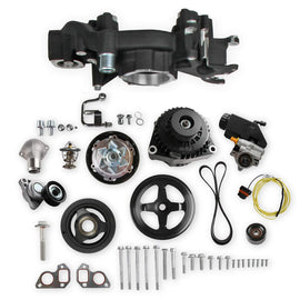 HOLLEY 20-186BK Mid Mount Accesory Sys. GM LS Engine - Black