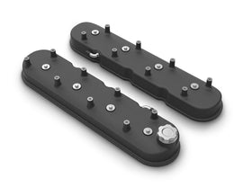 HOLLEY 241-112 GM LS Tall Valve Cover Set - Satin Black