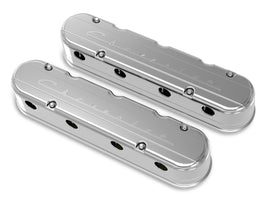 HOLLEY 241-176 GM LS Valve Cover Set 2-Piece Design Polished