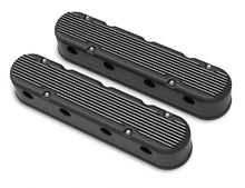 Load image into Gallery viewer, HOLLEY 241-182 Valve Cover Set - GM LS 2-Piece Design - Black