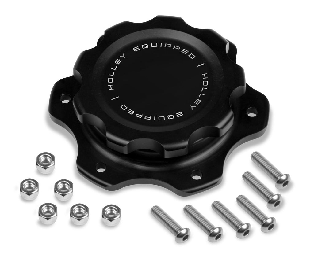 HOLLEY 241-226 Alm Fuel Cell Cap & Bung w/6 Bolt Flange