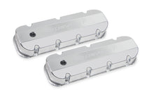 Load image into Gallery viewer, HOLLEY 241-280 BBC Billet Rail Fab. Alm Valve Covers w/.125 Hole
