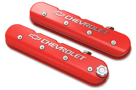 HOLLEY 241-404 LS Series Valve Covers w/Bowtie Chevrolet Logo