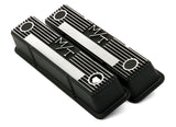 HOLLEY 241-83 SBC M/T Valve Cover Set - Black Krinkle
