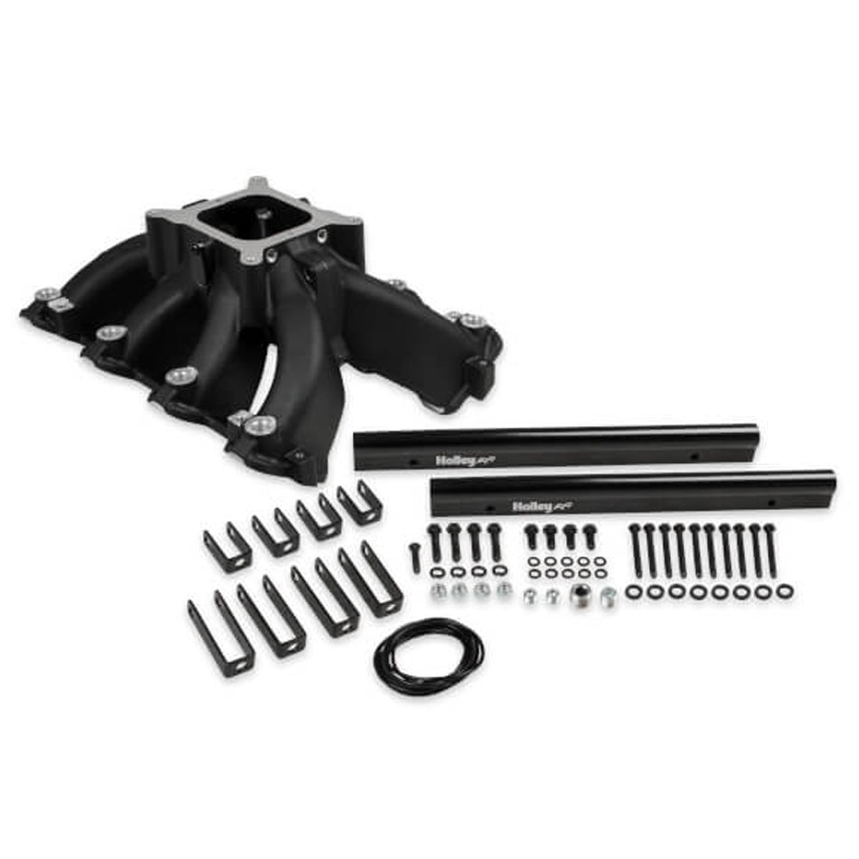 HOLLEY 300-255BK GM LS Intake Manifold Split Single Plane 4150