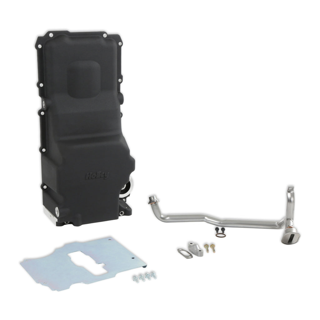 HOLLEY 302-3BK Retro Fit Oil Pan GM LS Engine Swap - Black