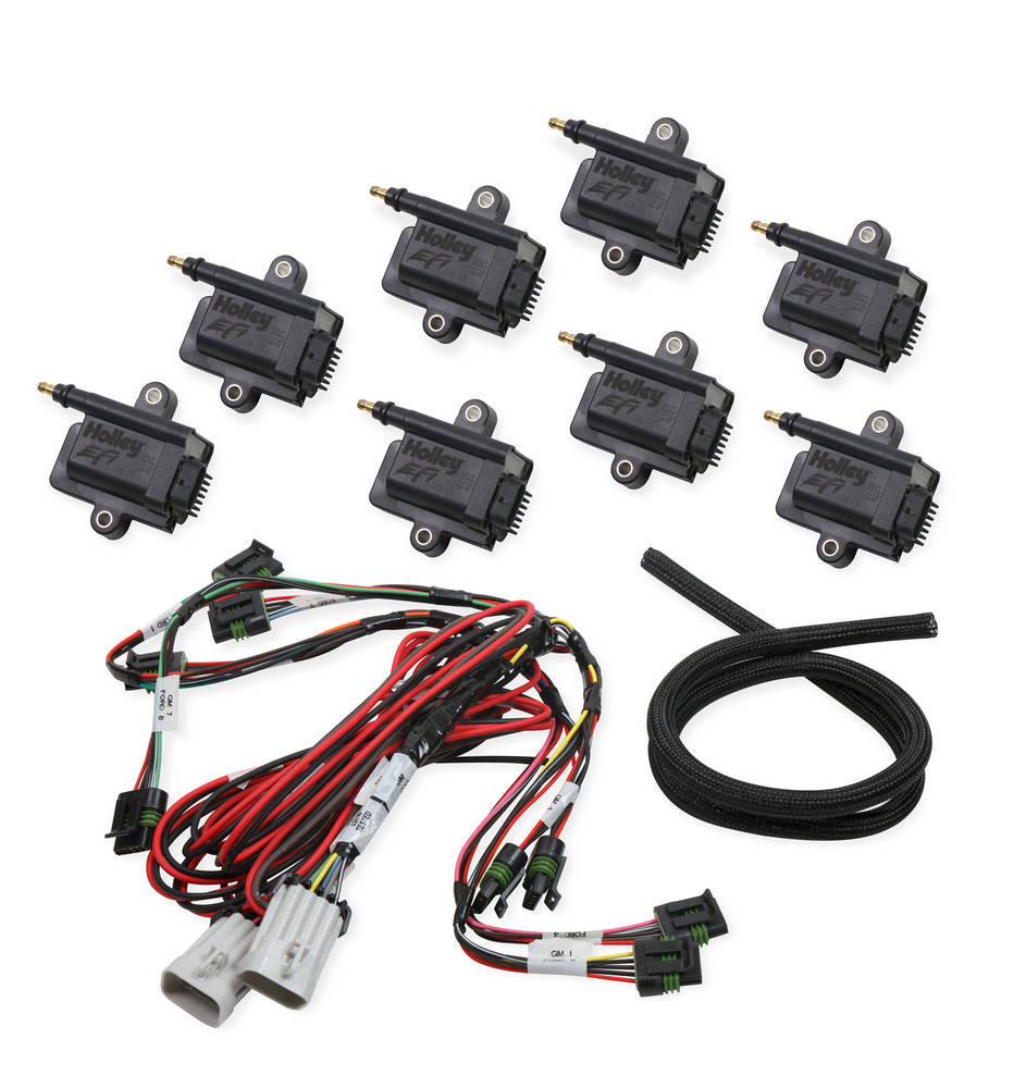 HOLLEY 556-128 Coil-Near-Plug Smart Coil Kit - V8 Big Wire