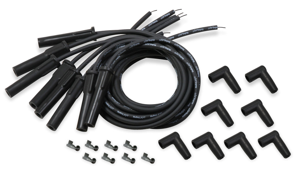 HOLLEY 561-113 Spark Plug Wire Set Univ GM LS Cut to Fit - Black