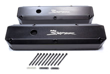 Load image into Gallery viewer, HOLLEY 890003B Sniper Fabricated Valve Covers  SBM Tall 64-91