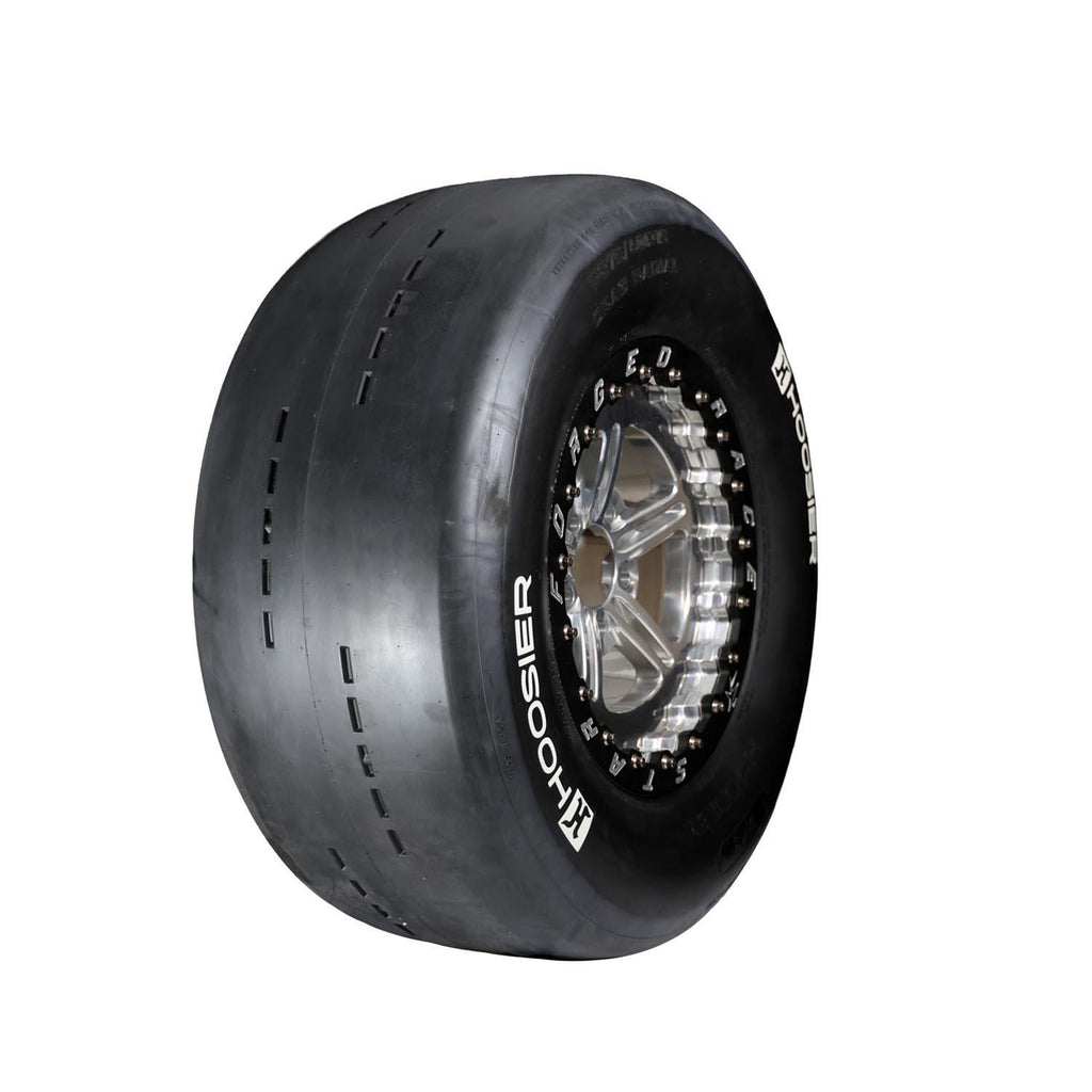 HOOSIER 17375DR3 Hoosier P275/60R15 Drag Radial Tire (Part #17375DR3) with White Letter Sidewall