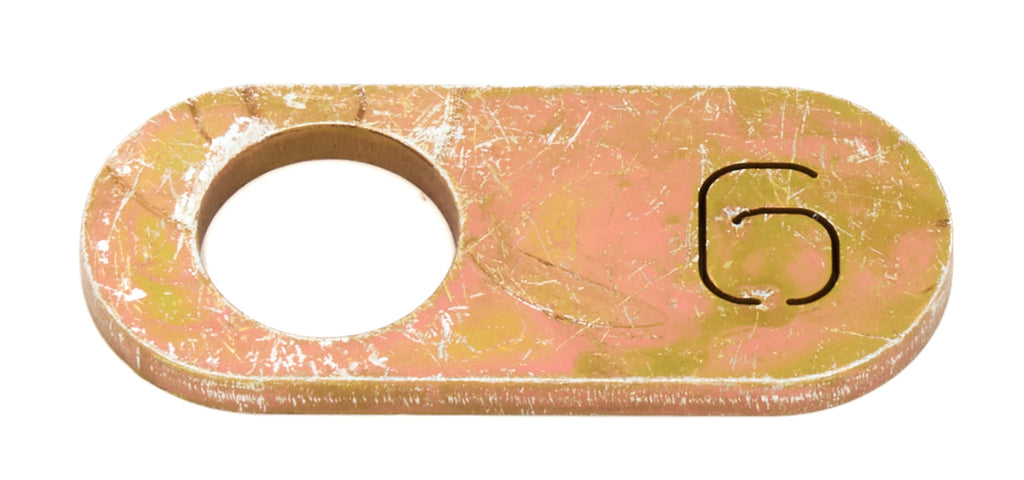 HOWE 22610 HOWE Key Upper A Frame Control Arm Caster Slug 1/2 in ID Hole, 3/8 in Offset - Steel, Cadmium - Part Number 22610