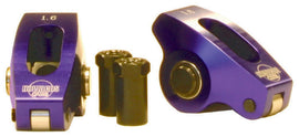 HOWARDS RACING COMPONENTS 90073 Howard's Racing Components Purple Roller Rocker Arms for Small Block Chevy - 7/16 in Stud Mount, 1.60 Ratio, Aluminum, Set of 16
