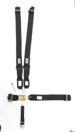 HOOKER HARNESS 51010 5-Pt Harness Alum. LL Ratchet Adj Black