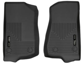 HUSKY LINERS 13021 18-  Jeep JL Front Floor Liner Black Weatherbeate