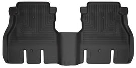 HUSKY LINERS 14041 18-  Jeep JL 2nd Seat Fl oor Liner Black Weatherb