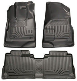 HUSKY LINERS 98131 10- Equinox/Terrain frt/ 2nd Seat Flr Liners Blk