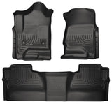 HUSKY LINERS 98231 15-   GM 2500HD Crew Cab Floor Liners Black