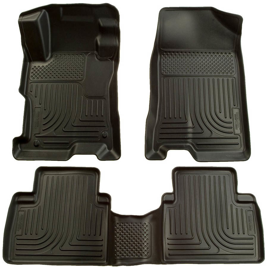 HUSKY LINERS 98441 12-13 Honda Civic Front/ 2nd Floor Liners Black