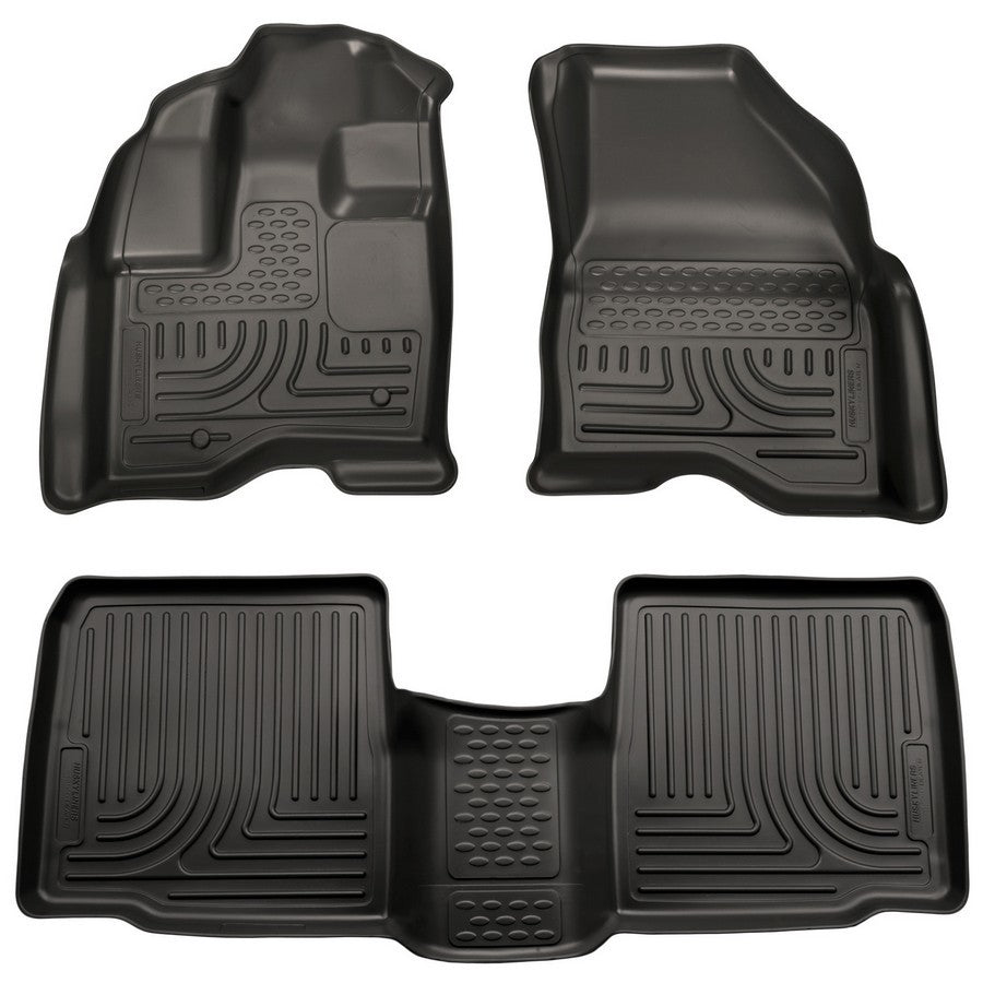 HUSKY LINERS 98701 10-  Ford Taurus Front/ 2nd Floor Liners Black
