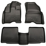 HUSKY LINERS 98701 10-  Ford Taurus Front/ 2nd Floor Liners Black
