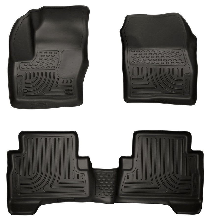 HUSKY LINERS 99741 13-  Ford C-Max Front/ 2nd Floor Liners Black