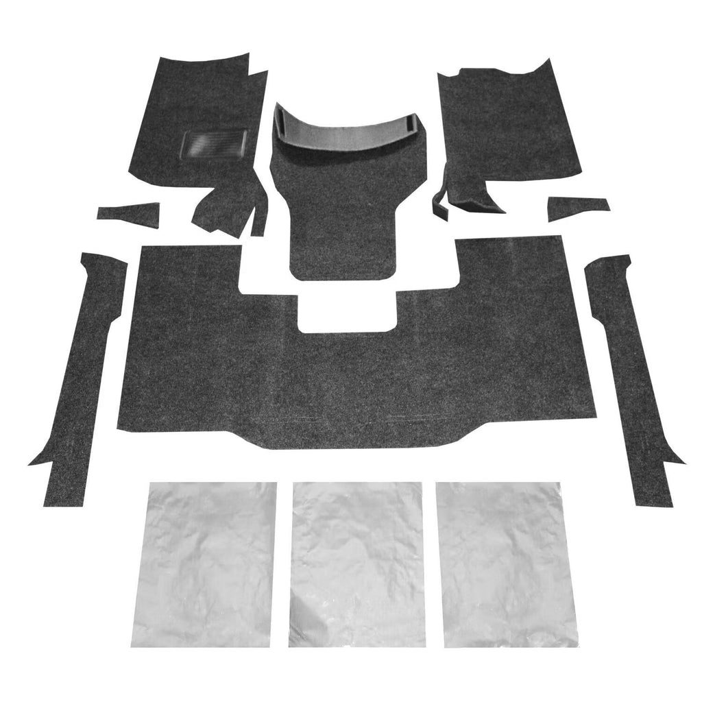 HUSKY LINERS HBRCYJ76F Husky Liners Guardian Comfort Floor and Cargo Liner for Jeep Wrangler YJ 1976-1995, Gray