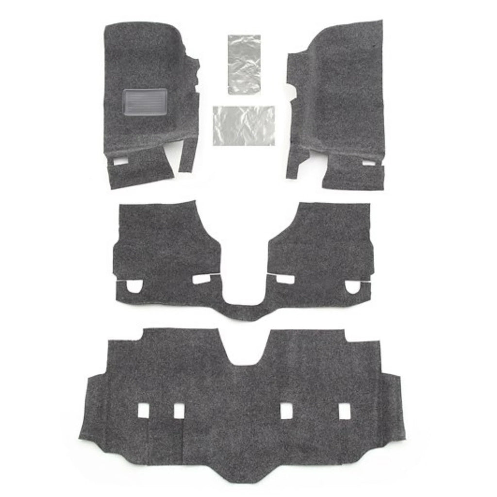 HUSKY LINERS HBRJK07F4 Husky Liners Guardian Comfort Floor and Cargo Liner for Jeep Wrangler JK 2007-2018, 4-Door, Gray