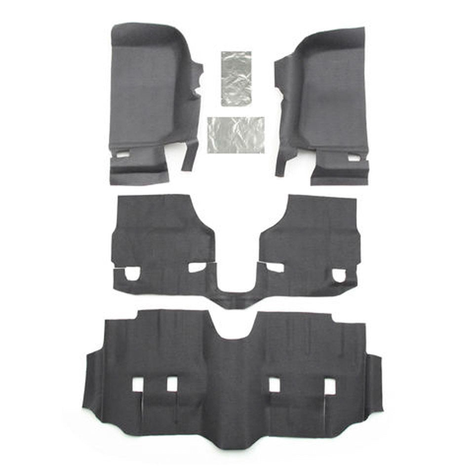 HUSKY LINERS HBTJK07F4 HUSKY LINERS Impact Floor and Cargo Liner for Jeep Wrangler JK 2007-2018, Black, Part HBTJK07F4