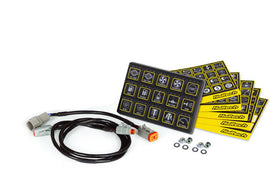 HALTECH HT-011502 Haltech CAN Keypad 3 x 5 Switch Panel with 15 On/Off Buttons and Indicator Lights