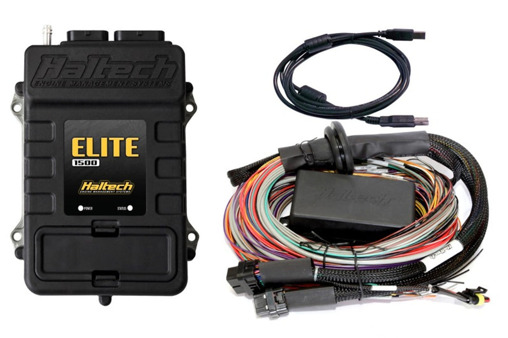HALTECH HT-150904 Elite 1500 w/Premium Uni Wire-in Harness Kit 2.5