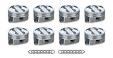 ICON PISTONS IC10011.030 SBC Dish FHR Piston Set 4.030 Bore -18cc