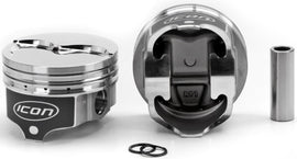 ICON PISTONS IC840.030 BBM Dished Piston Set - 4.350 Bore -23.7cc
