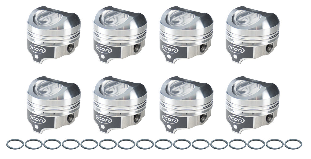 ICON PISTONS IC897.STD ICON PISTONS Mopar Gen II Hemi Dome Piston Set with 4.250 Inch Bore and 81.50 cc Displacement