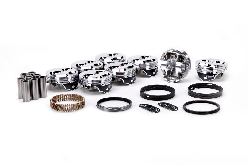 ICON PISTONS IC965.060 SBC Domed Forged Piston Set 4.125 Bore +7.8cc