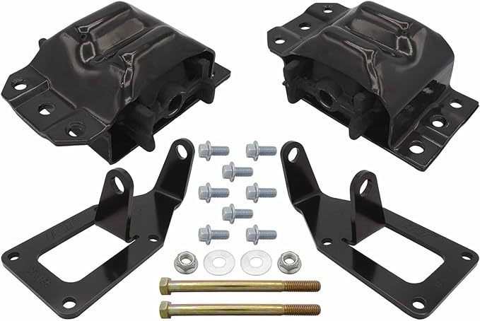 ICT BILLET 5510-KIT553EM 73-87 Chevy P/U LT Swap Engine Mount Kit