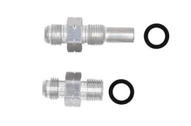 ICT BILLET 551191-LS01 ICT Billet 551191-LS01 Transmission Adapter Fitting, 6 AN Male to 9/16-18 in Male O-Ring, Aluminum, Clear Anodized for 4L80E/4L85 Transmission
