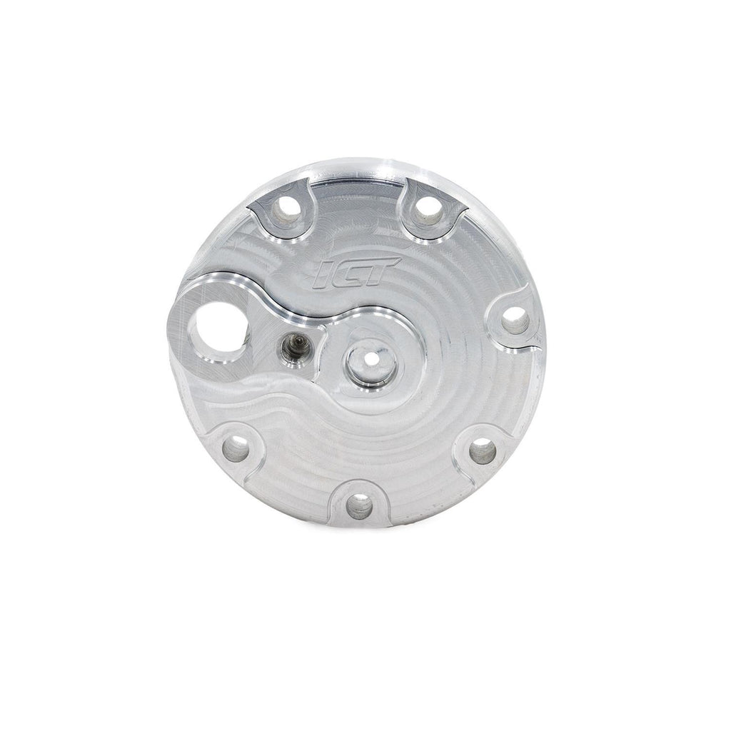 ICT BILLET 551194-7P Sanden 709 Rear Cover For Use w/R4 Hoses