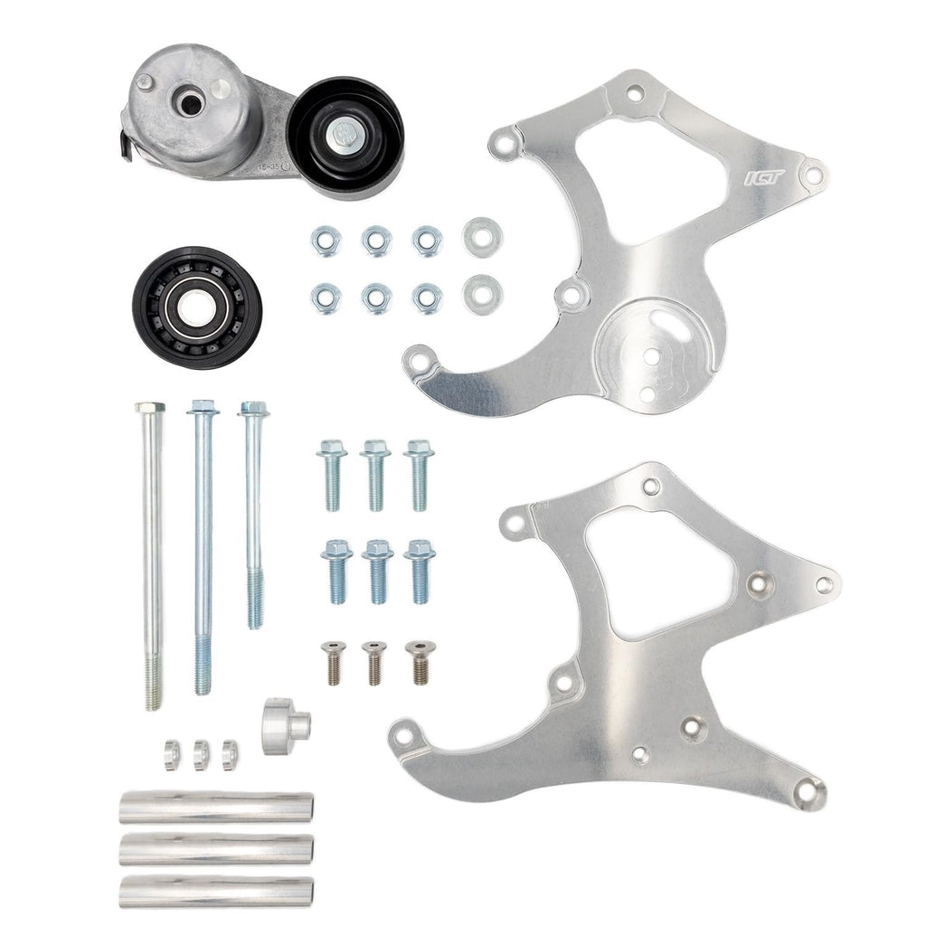 ICT BILLET 551474-LT-3 LT Truck Sanden 508 A/C Bracket Kit L84 L87