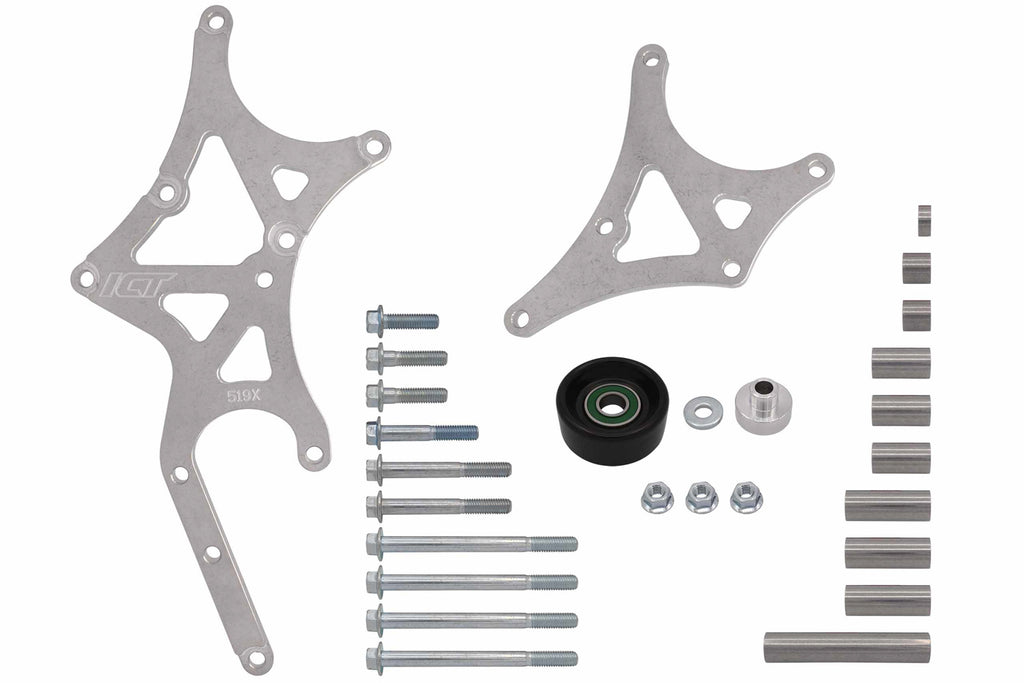 ICT BILLET 551519X-3 LS Truck Alternator and Power Steering Kit Drive