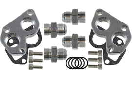ICT BILLET 551564 LS Remote Mount Water Pump Adapters w/ -12AN