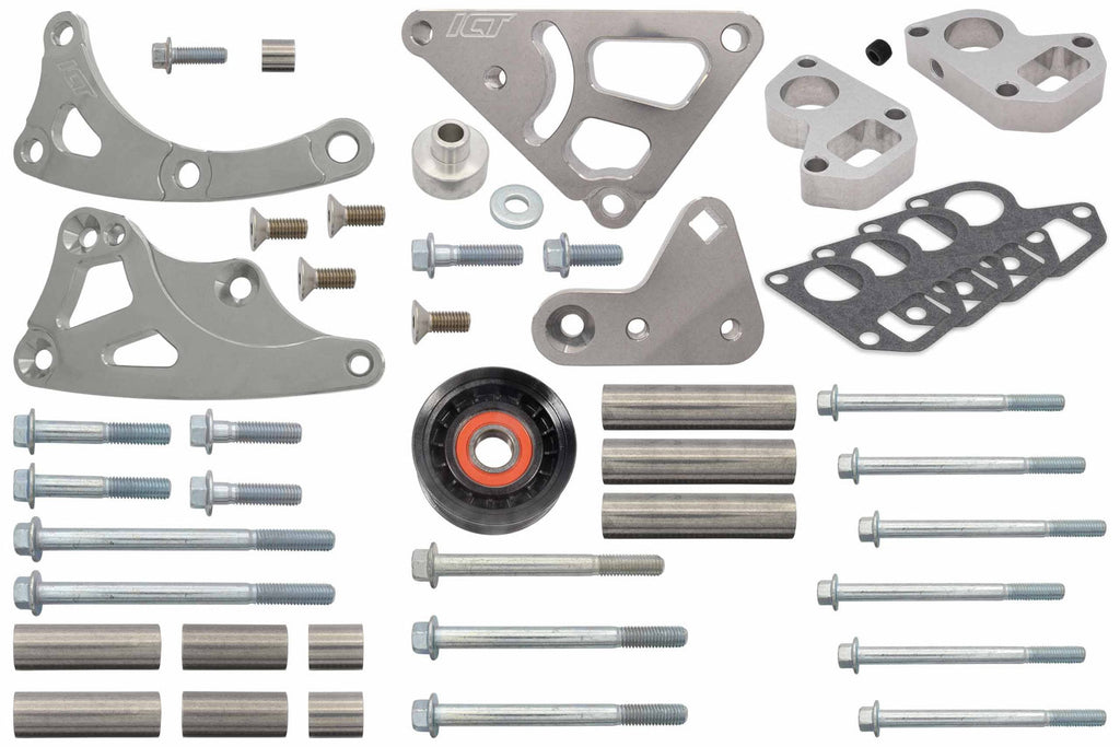 ICT BILLET 551573LS0WP-3 Truck Turbo Alternator Bracket Kit