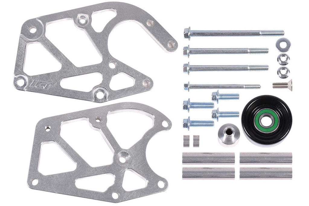 ICT BILLET 551578 ICT Billet Saginaw Power Steering Pump Bracket for GM GenV LT-Series (Driver Side, Aluminum, Clear Anodized, Part #551578)