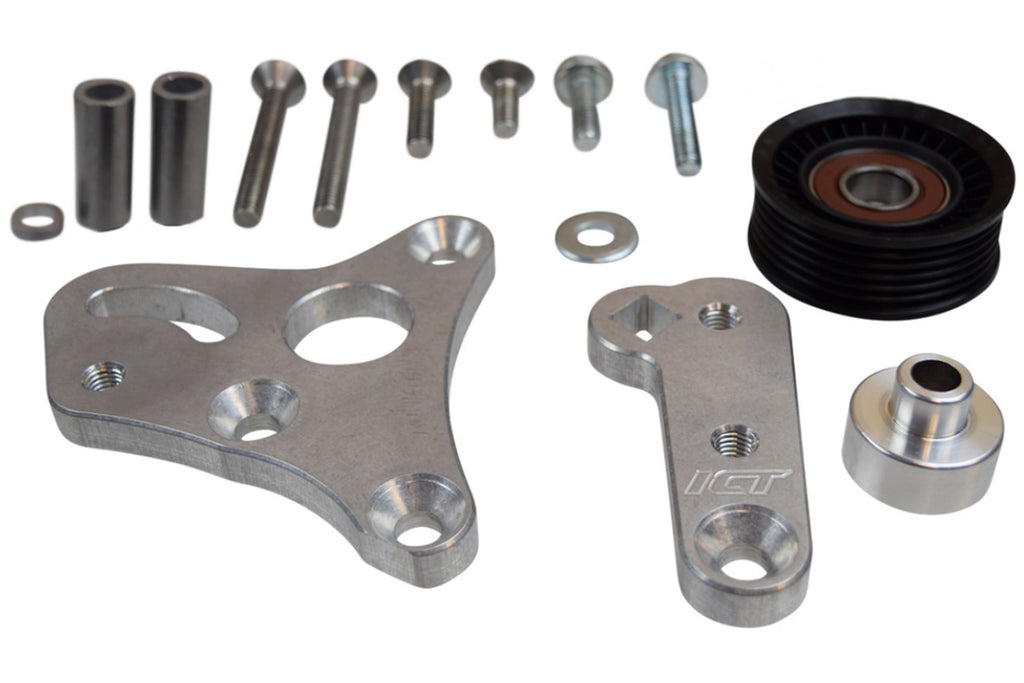 ICT BILLET 551617X-3 ICT Billet Manual Belt Tensioner with Pulley for GM LS-Series Engines (Part #551617X-3)