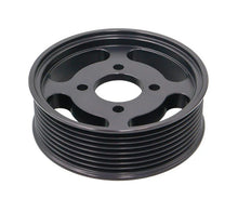 Load image into Gallery viewer, ICT BILLET PUL-SC8-390 ICT Billet 8 Rib Supercharger Pulley for Magnuson 2.3L — 3.90-inch Diameter, Aluminum Black Anodized
