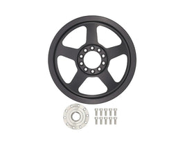 ICT BILLET PUL100-RB6-PS60 ICT Billet LS Power Steering Pump Pulley and Hub for Corvette - Part PUL100-RB6-PS60