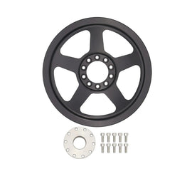 ICT BILLET PUL300-RB6-PS60 ICT BILLET LS Power Steering Pump Pulley and Hub for Trucks - Part PUL300-RB6-PS60