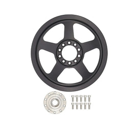 ICT BILLET PUL301-RB6-PS60 ICT Billet LS Power Steering Pump Pulley and Hub for Camaro - Part PUL301-RB6-PS60