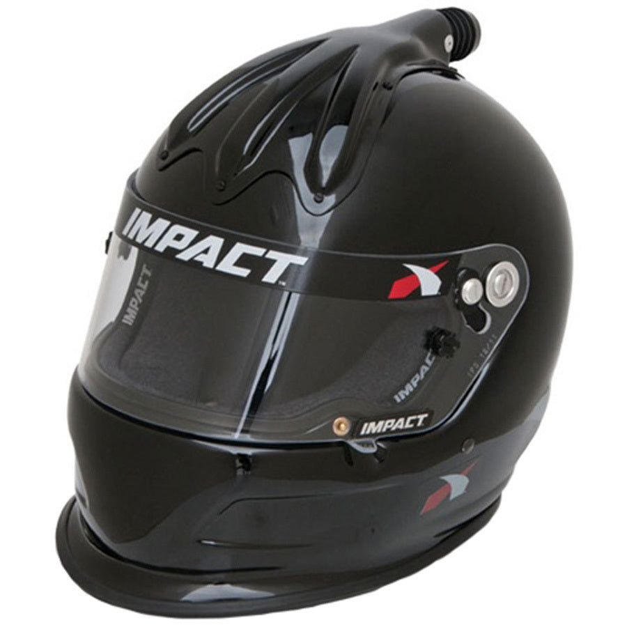 IMPACT RACING 17020510 Helmet Super Charger Large Black SA2020