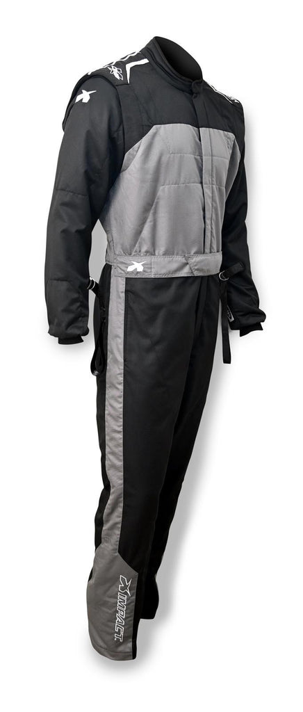 IMPACT RACING 21411313 Suit Mini Racer 2.4 1pc Small Blk/Gry