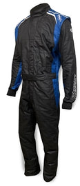 IMPACT RACING 24222306 Suit Racer 2.0  1pc Small  Black/Blue